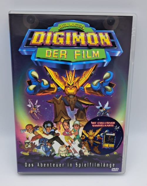 Die DVD zum Film, „mit exklusiver Sammelkarte" — Diaboromon Mo-12. Der Videokassette lag wahrscheinlich keine Karte bei