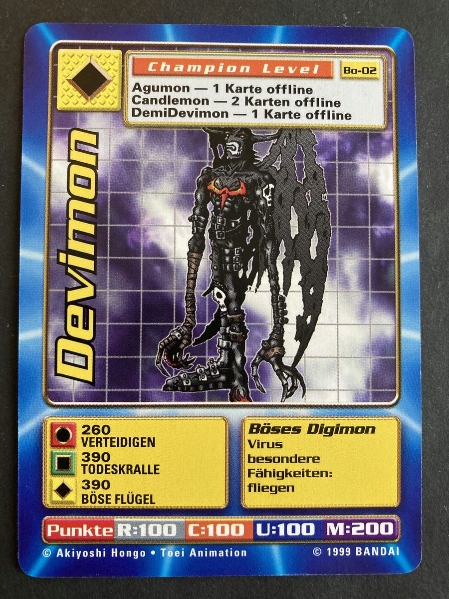 Bo-02 Devimon (Booster Serie 1, deutsche Ausgabe)