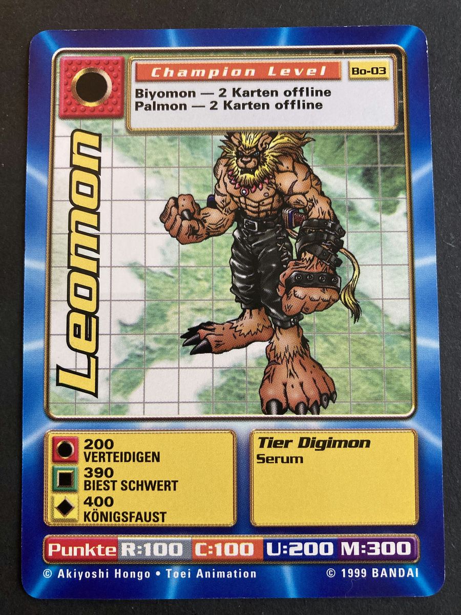 Bo-03 Leomon (Booster Serie 1, deutsche Ausgabe)