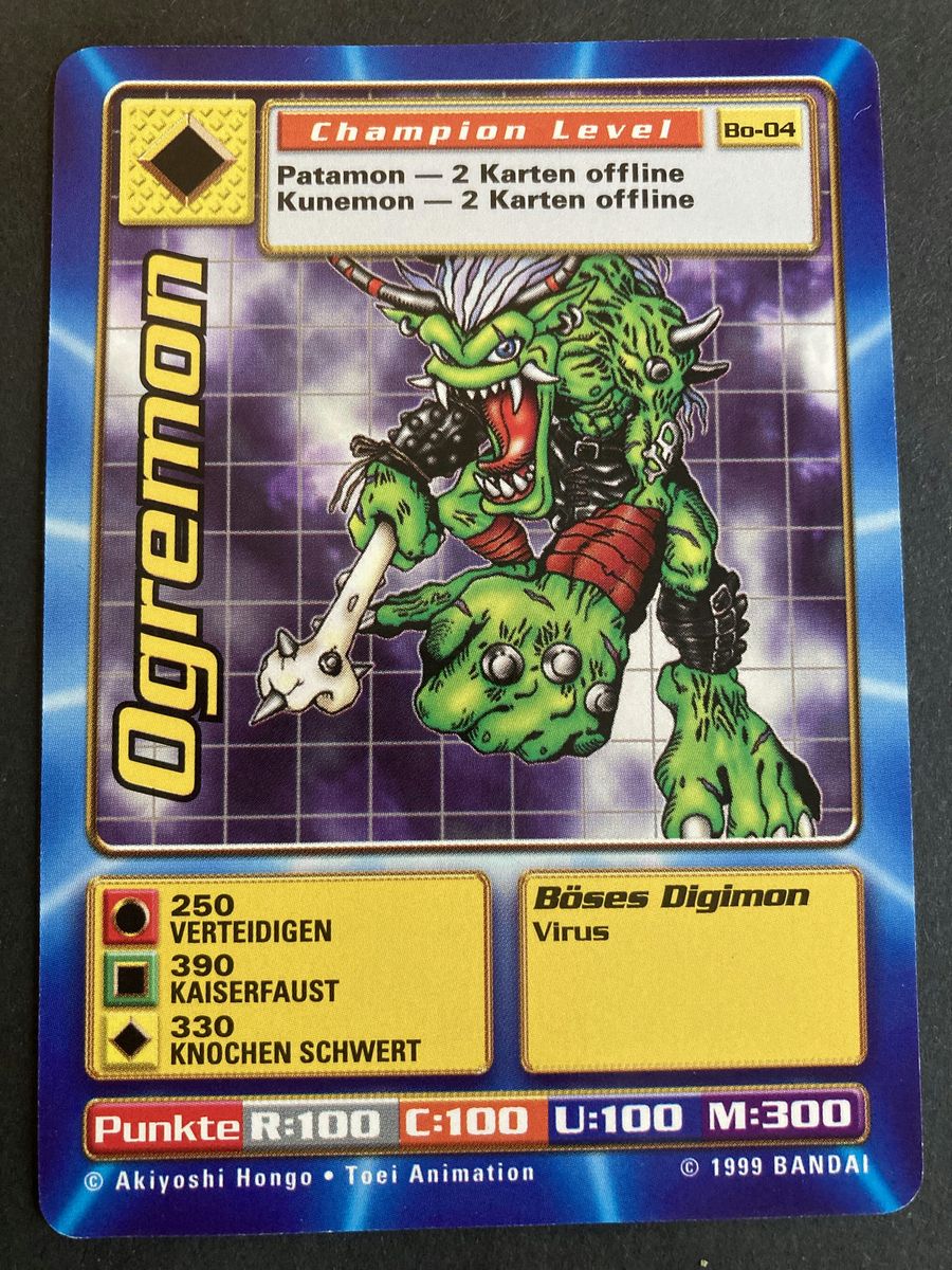 Bo-04 Ogremon (Booster Serie 1, deutsche Ausgabe)