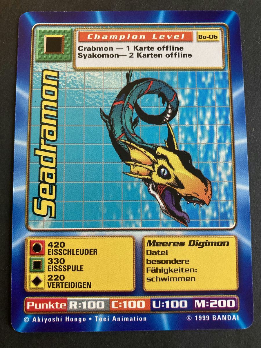 Bo-06 Seadramon (Booster Serie 1, deutsche Ausgabe)