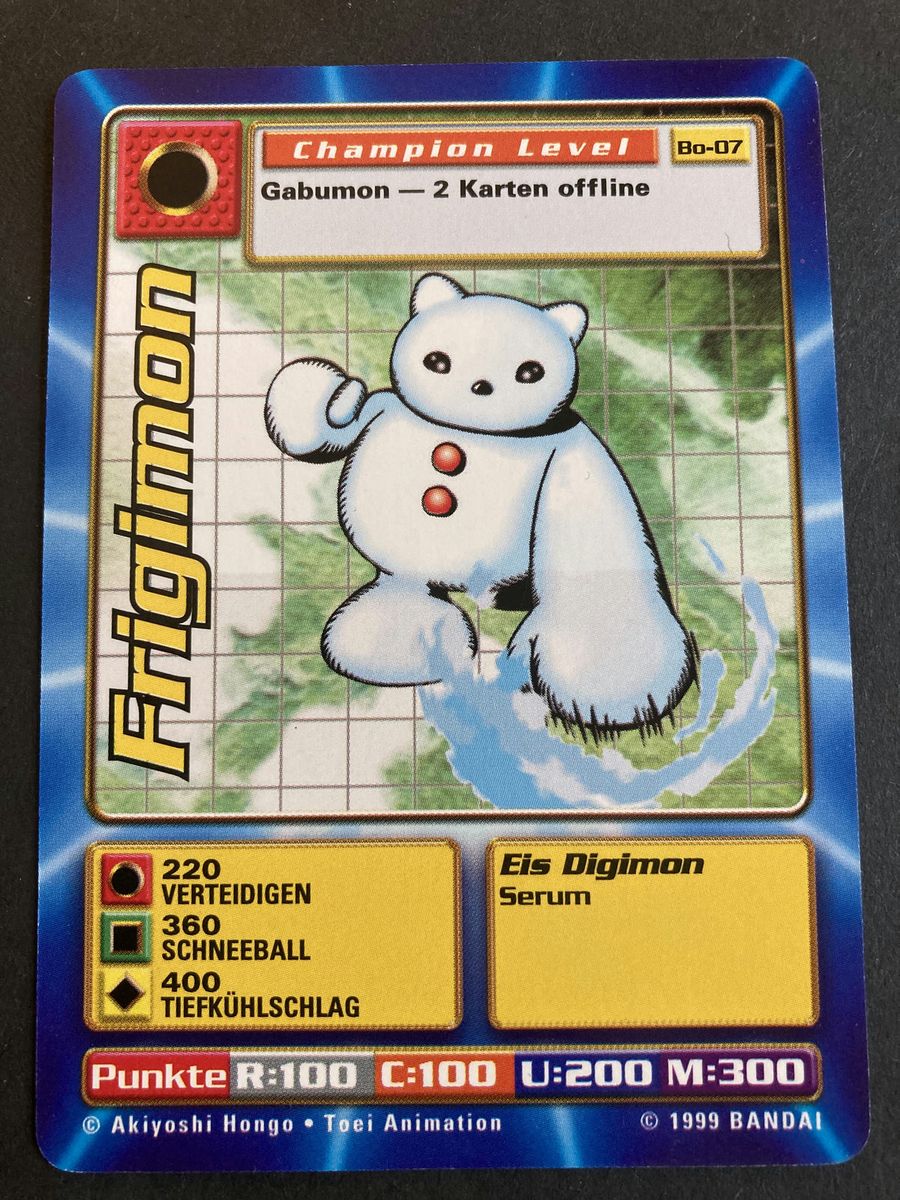 Bo-07 Frigimon (Booster Serie 1, deutsche Ausgabe)