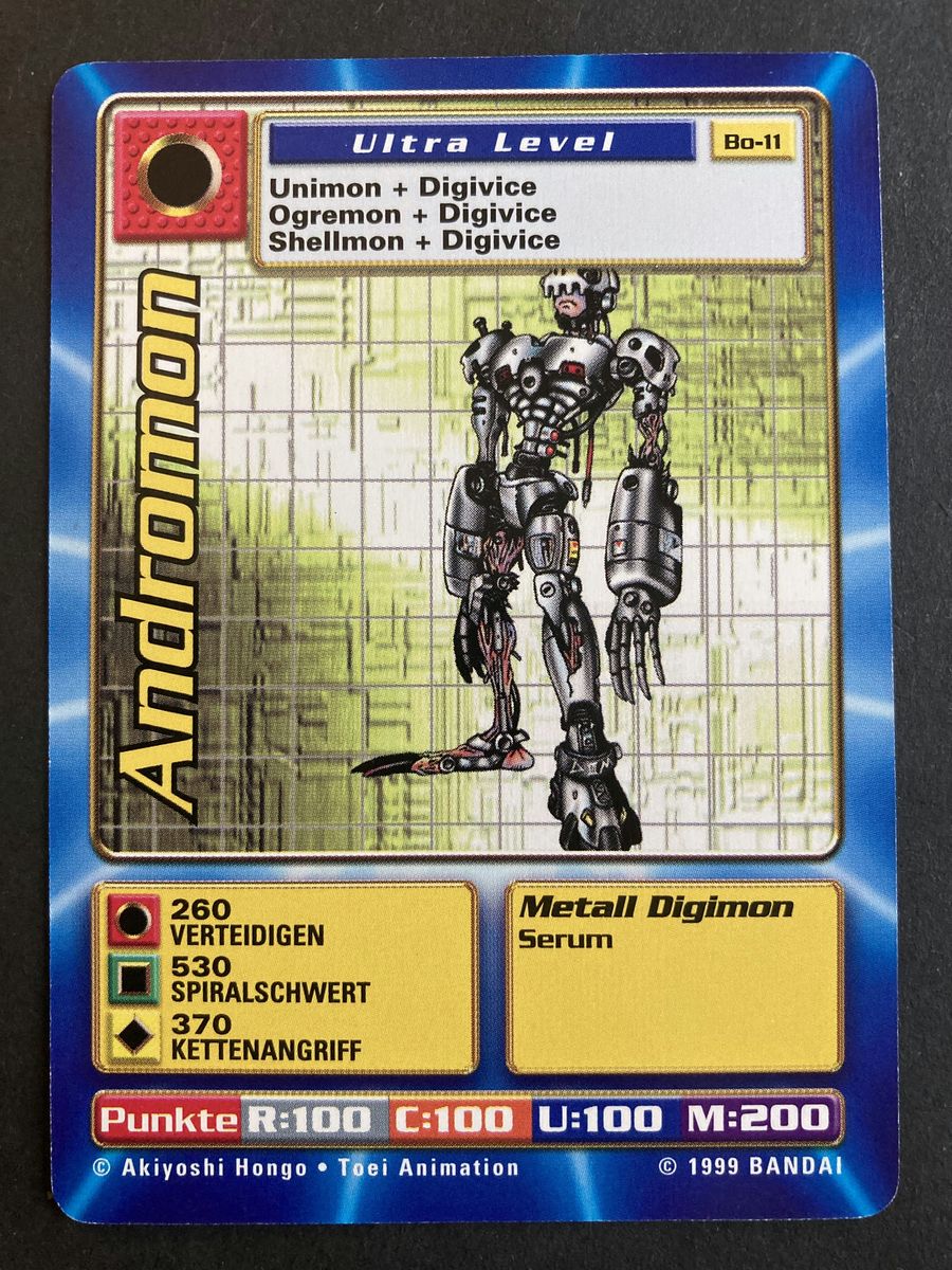 Bo-11 Andromon (Booster Serie 1, deutsche Ausgabe)