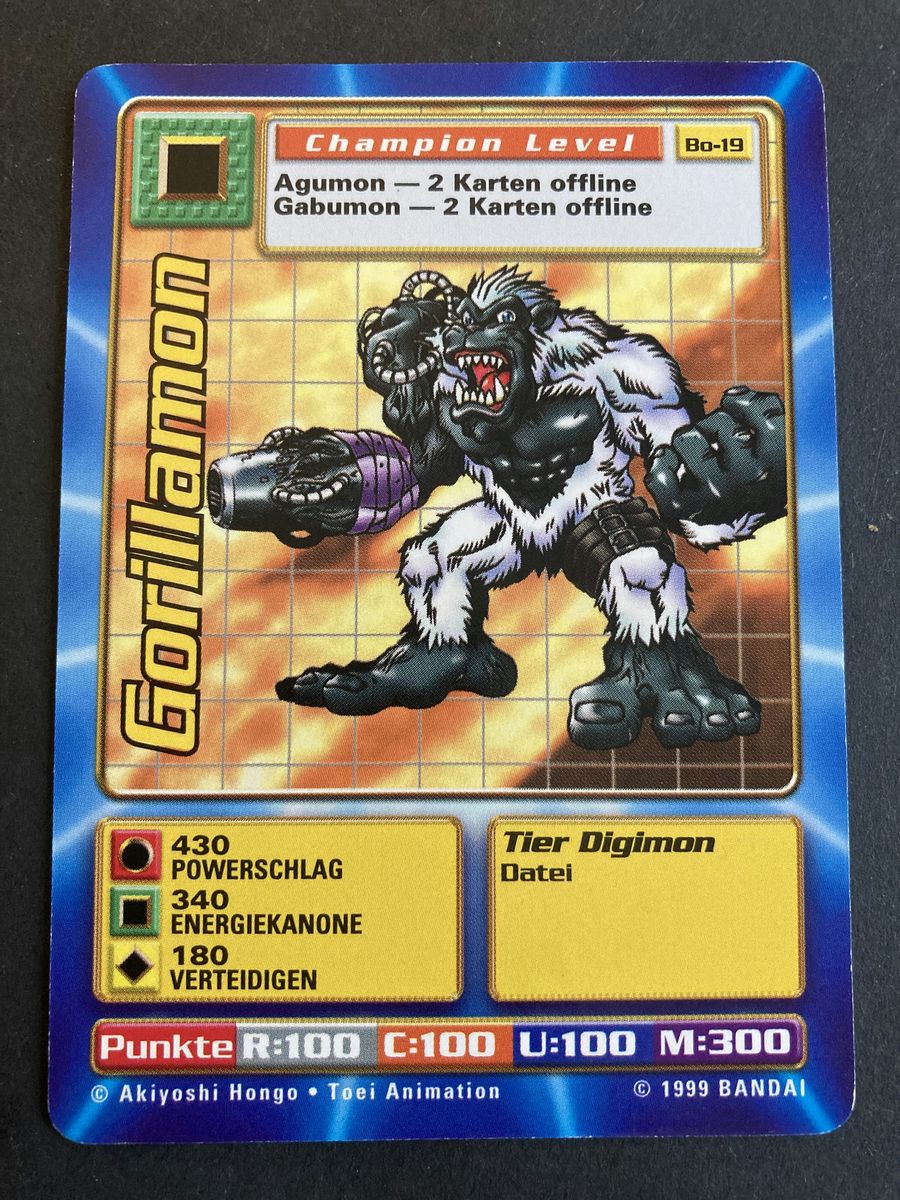 Bo-19 Gorillamon (Booster Serie 1, deutsche Ausgabe)