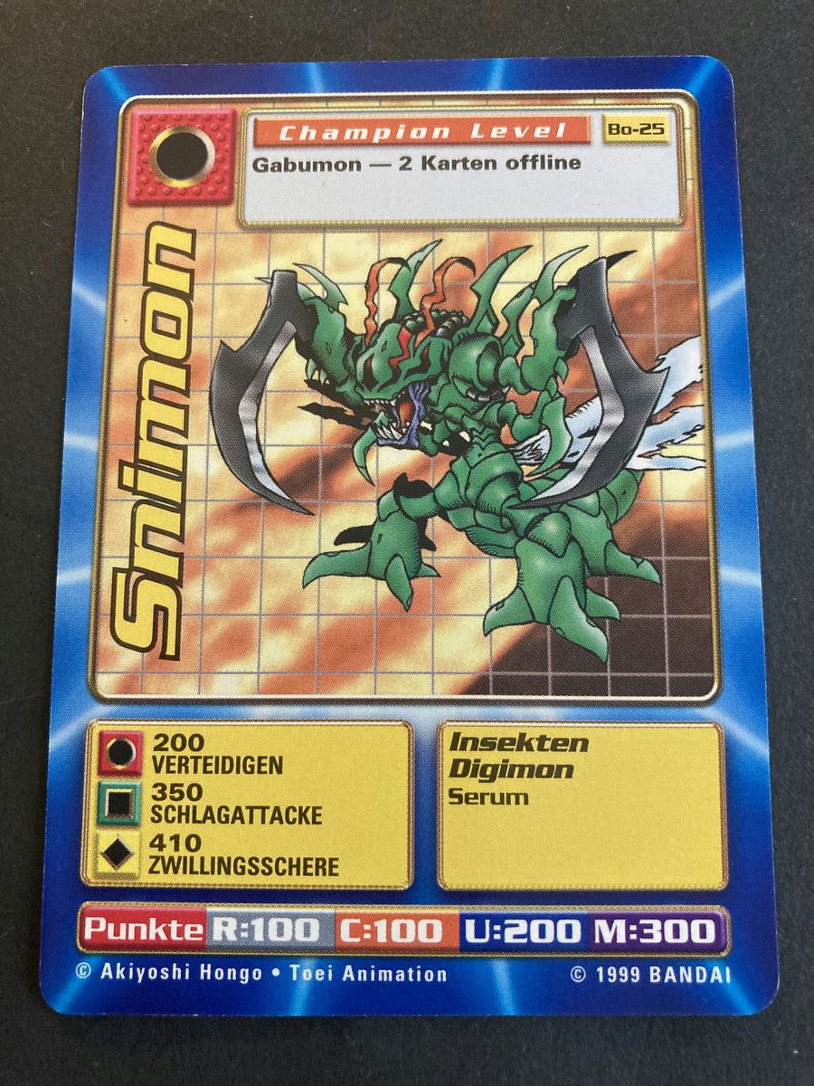 Bo-25 Snimon (Booster Serie 1, deutsche Ausgabe)