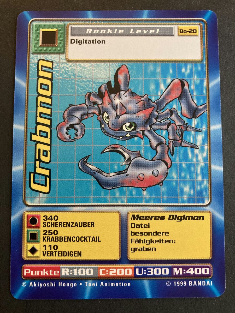 Bo-28 Crabmon (Booster Serie 1, deutsche Ausgabe)