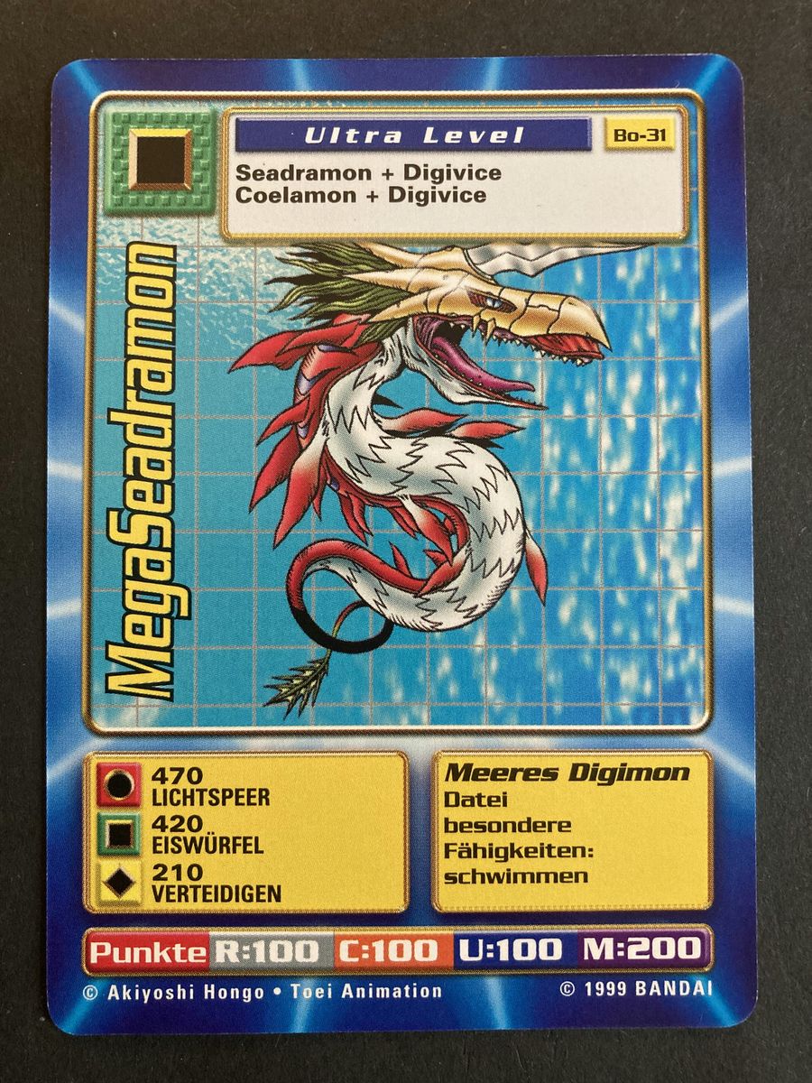 Bo-31 MegaSeadramon (Booster Serie 1, deutsche Ausgabe)