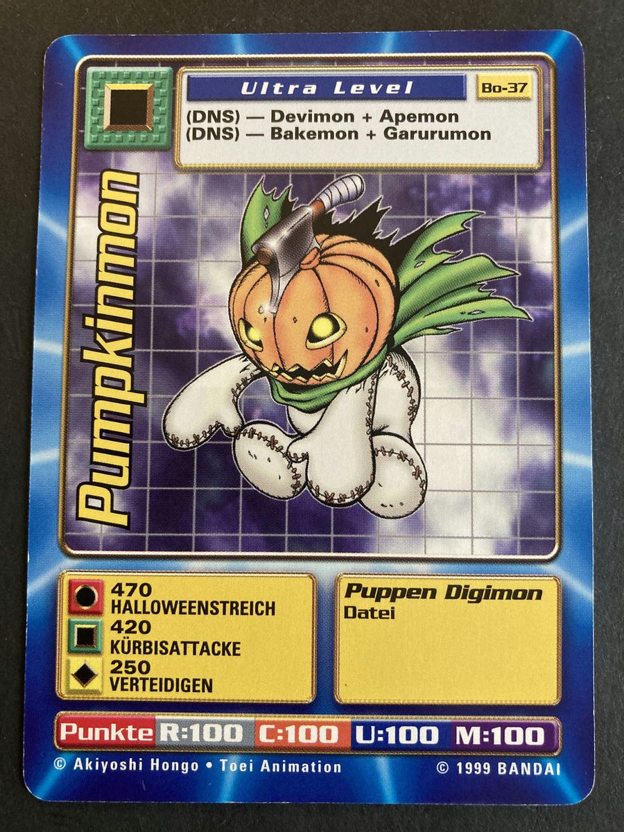 Bo-37 Pumpkinmon (Booster Serie 1, deutsche Ausgabe)