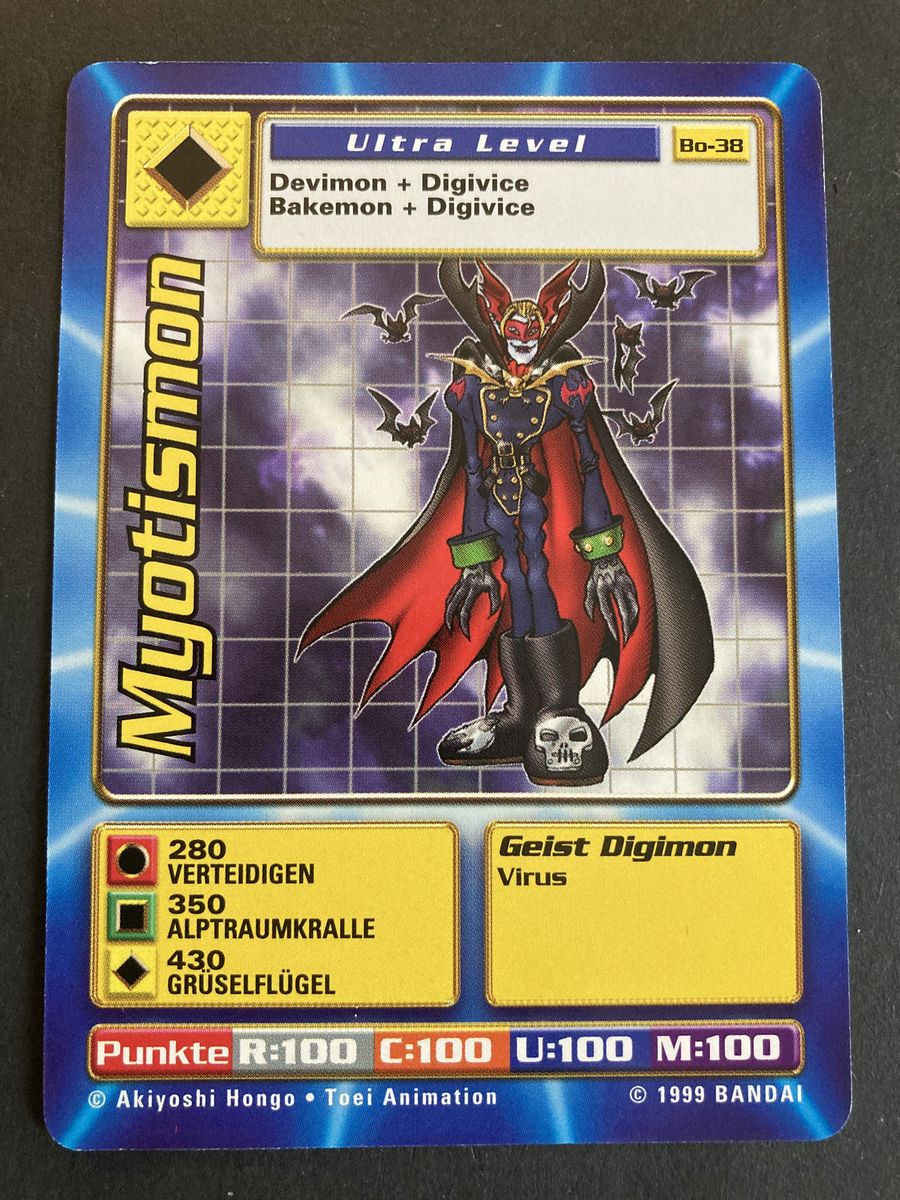 Bo-38 Myotismon (Booster Serie 1, deutsche Ausgabe)