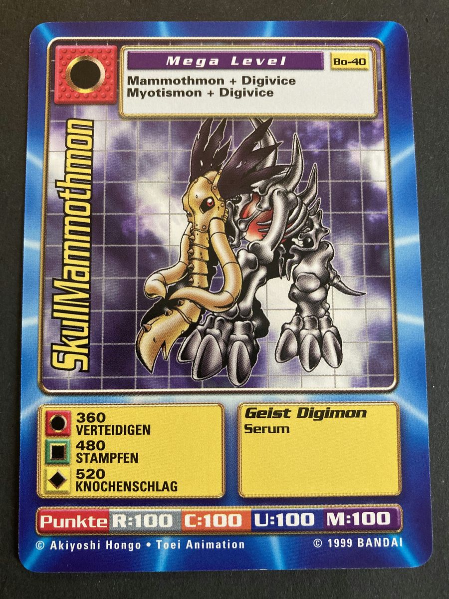 Bo-40 SkullMammothmon (Booster Serie 1, deutsche Ausgabe)