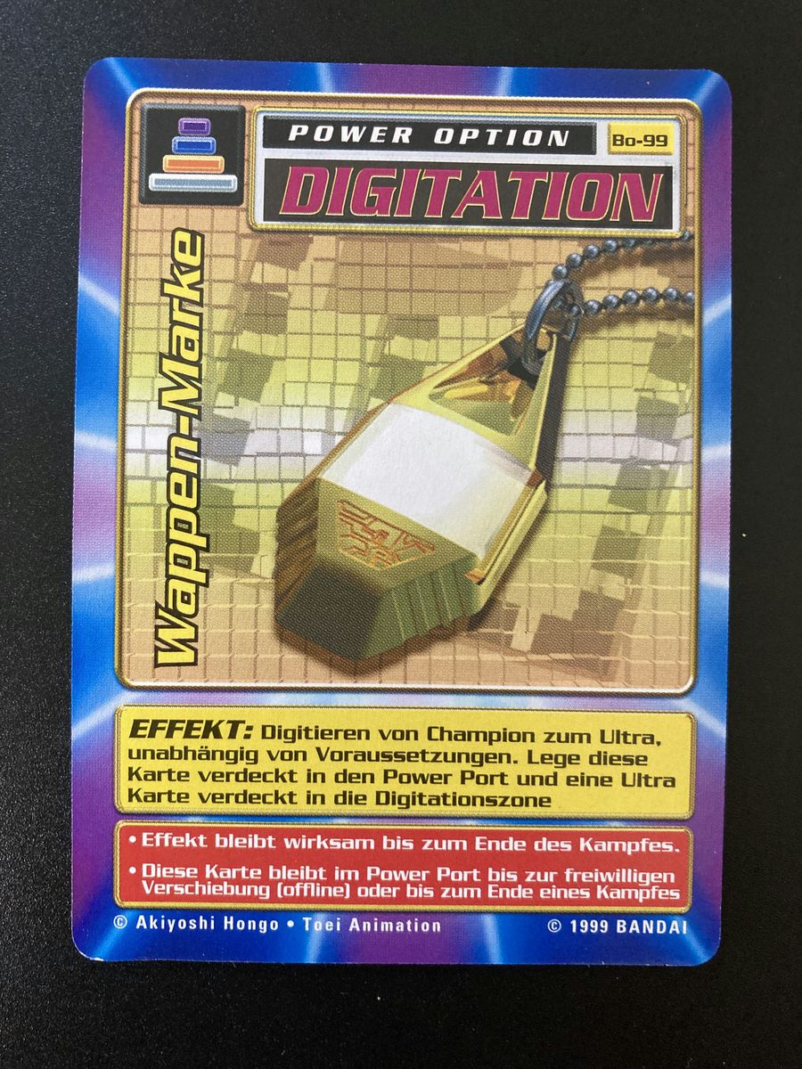 Bo-99 Wappen-Marke (Booster Serie 2, deutsche Ausgabe)
