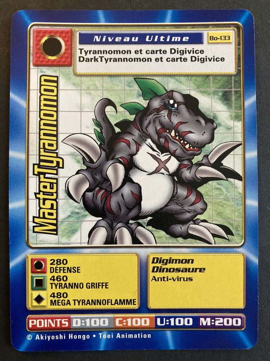 Bo-133 MasterTyrannomon (Booster Series 3, französische Ausgabe)