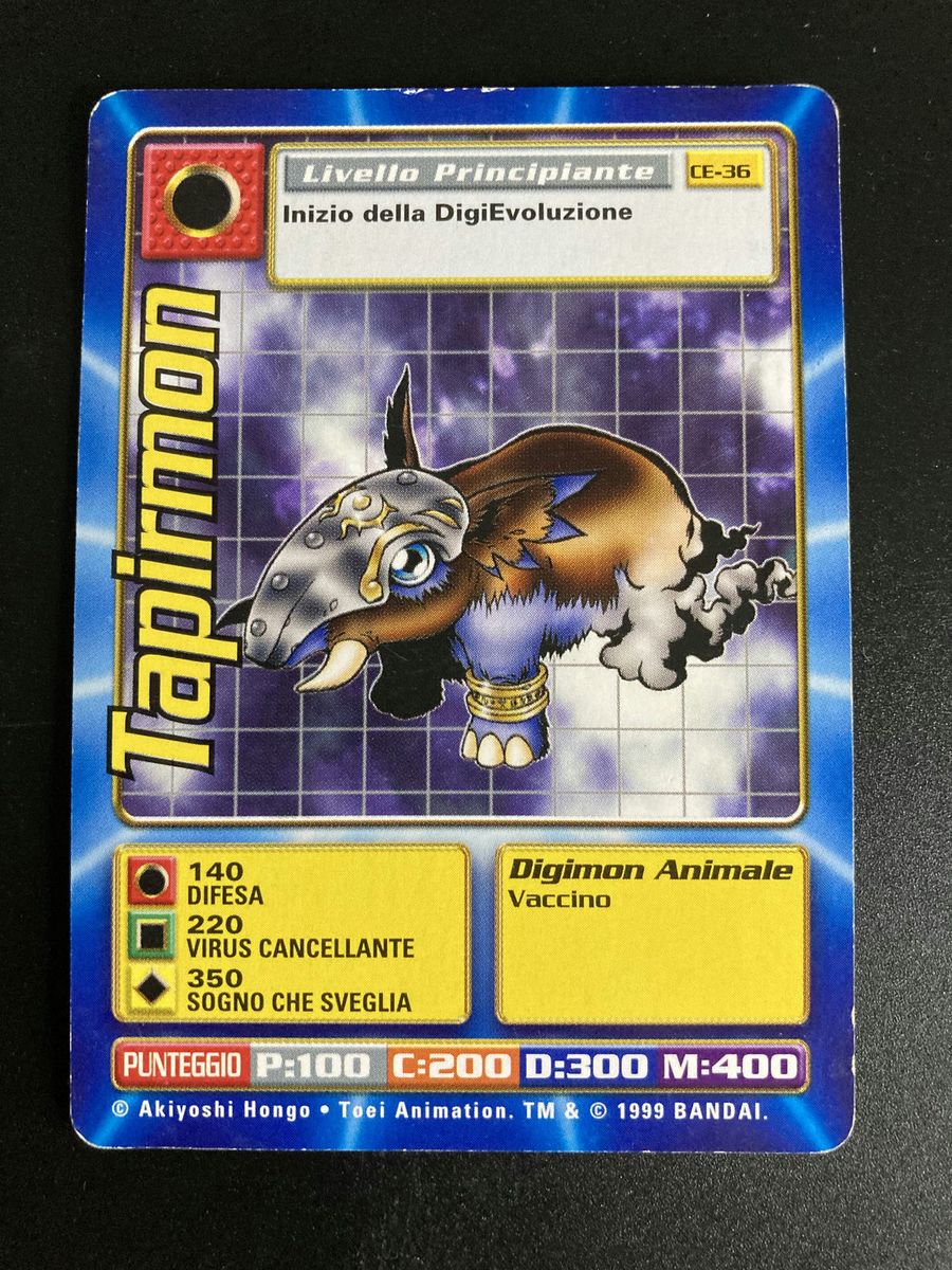 CE-36 Tapirmon (Booster Serie 1, italienische Ausgabe)