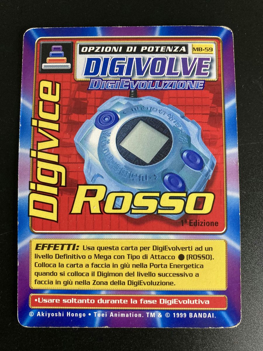 Mb-59 Digivice Rosso (Starter Set, italienische Ausgabe)